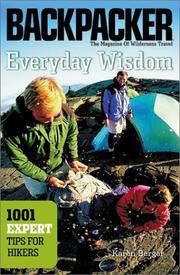 Cover of: Everyday wisdom: 1001 expert tips for hikers