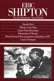 Cover of: Eric Shipton: The Six Mountain-Travel Books