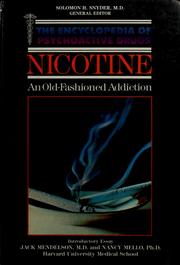 Cover of: Nicotine by Jack E. Henningfield, Miriam Cohen