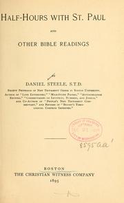 Cover of: Half-hours with St. Paul, and other Bible readings