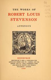 Cover of: The works of Robert Louis Stevenson | Robert Louis Stevenson