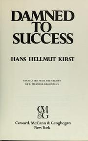 Cover of: Damned to success.