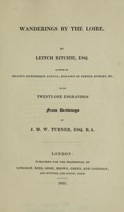 Cover of: Wanderings by the Loire by Leitch Ritchie
