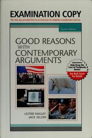Cover of: Good reasons with contemporary arguments