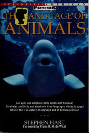 Cover of: The language of animals by Stephen Hart