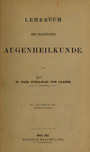 Cover of: Lehrbuch der praktischen Augenheilkunde
