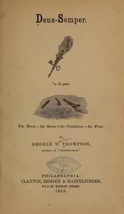 Cover of: Deus-semper by George Western Thompson