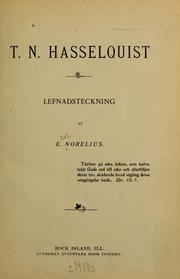 Cover of: T. N. Hasselquist by Eric Norelius