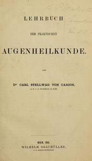 Cover of: Lehrbuch der praktischen Augenheilkunde