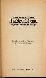 Cover of: The devil's hand: a novel.