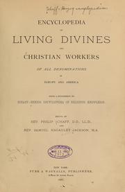 Cover of: Encyclopedia of living divines and Christian workers of all demonminations in Europe and America