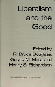 Cover of: Liberalism and the good