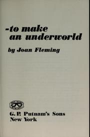 Cover of: To make an underworld