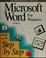 Cover of: Microsoft WORD Step by Step