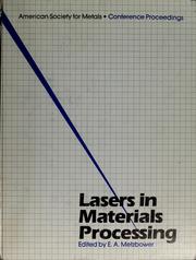 Cover of: Lasers in materials processing