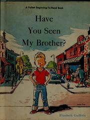 Cover of: Have you seen my brother?