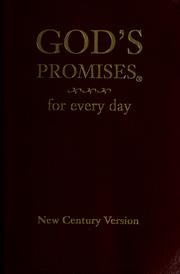 Cover of: God's promises for every day