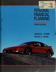 Cover of: Personal financing planning
