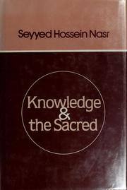 Cover of: Knowledge and the sacred