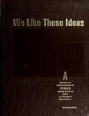 Cover of: We like these ideas | Neil Brahe