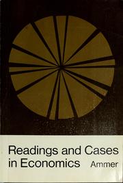 Cover of: Readings and cases in economics