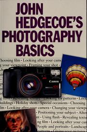 Cover of: John Hedgecoe's photography basics