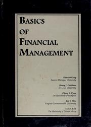 Cover of: Basics of financial management | Ramesh Garg