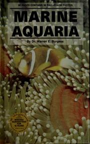 Cover of: Marine aquaria by Warren Burgess