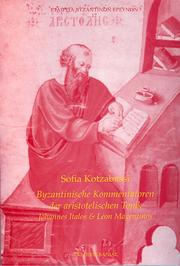 Byzantinische Kommentatoren der aristotelischen Topik by Sofia Kotzabassi
