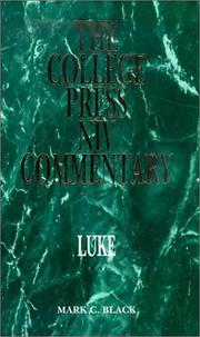 Cover of: Luke by Mark C. Black