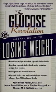 Cover of: The glucose revolution pocket guide to losing weight