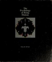Cover of: The psychology of being human by Elton B. McNeil