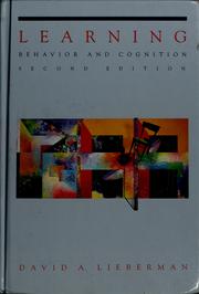 Cover of: Learning by Daniel E. Lieberman