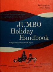 Cover of: Jumbo holiday handbook by Caroline Elizabeth (Clark) Myers