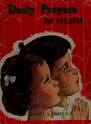 Cover of: Daily prayers for children
