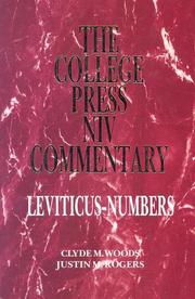 Cover of: Leviticus & Numbers (The College Press Niv Commentary. Old Testament Series)