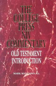Cover of: Old Testament Introduction (College Press NIV Commentary) by Mark Mangano