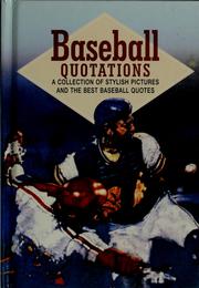 Cover of: Baseball quotations