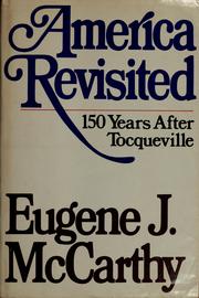 Cover of: America revisited: 150 years after Tocqueville