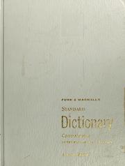 Cover of: Funk and Wagnalls standard dictionary of the English language by 