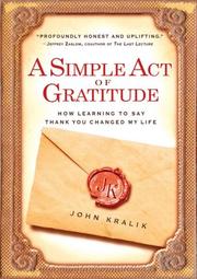 Cover of: A Simple Act of Gratitude