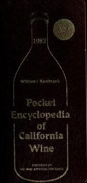 Cover of: Pocket Encyclopedia of California Wine