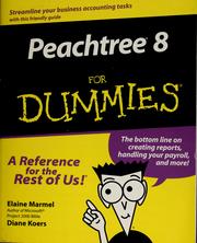 Cover of: Peachtree 8 for dummies by Elaine J Marmel