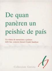 Cover of: De quand panèren un peishic de país by 