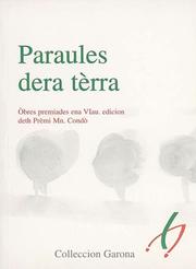 Cover of: Paraules dera tèrra: Òbres premiades ena VIau. edicion deth Prèmi Mn. Condò