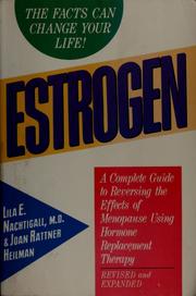 Cover of: Estrogen by Lila Nachtigall