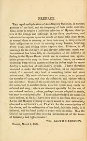 Cover of: A selection of anti-slavery hymns by William Lloyd Garrison