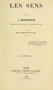 Cover of: Les sens by Julius Bernstein