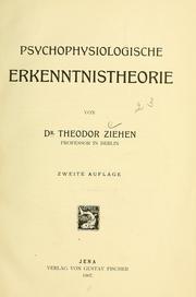 Cover of: Psychophysiologische Erkenntnistheorie