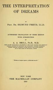 Cover of: The interpretation of dreams by Sigmund Freud